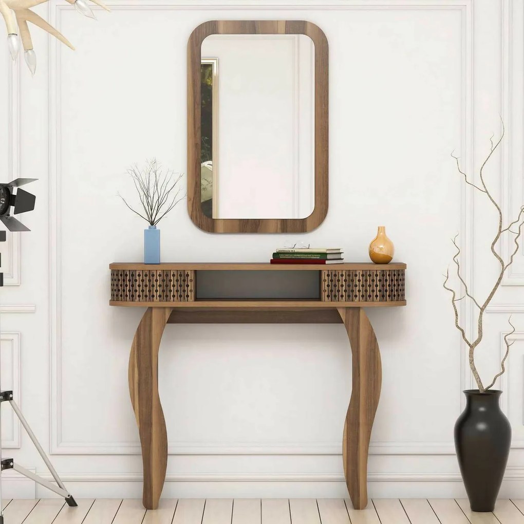 Dekoratívny stôl Damla Walnut