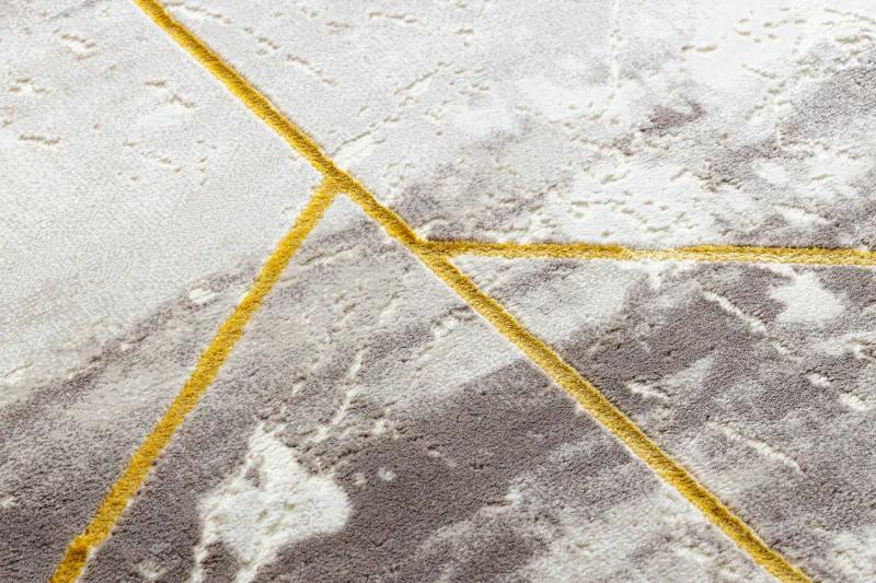 Dywany Łuszczów Kusový koberec Core 1818 Geometric ivory/gold - 80x150 cm