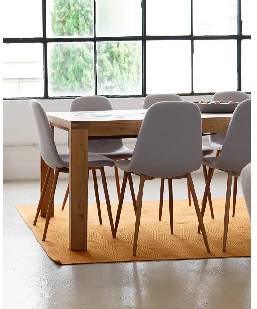 Dubový rozkladací jedálenský stôl Kave Home Vivy, 180 x 90 cm