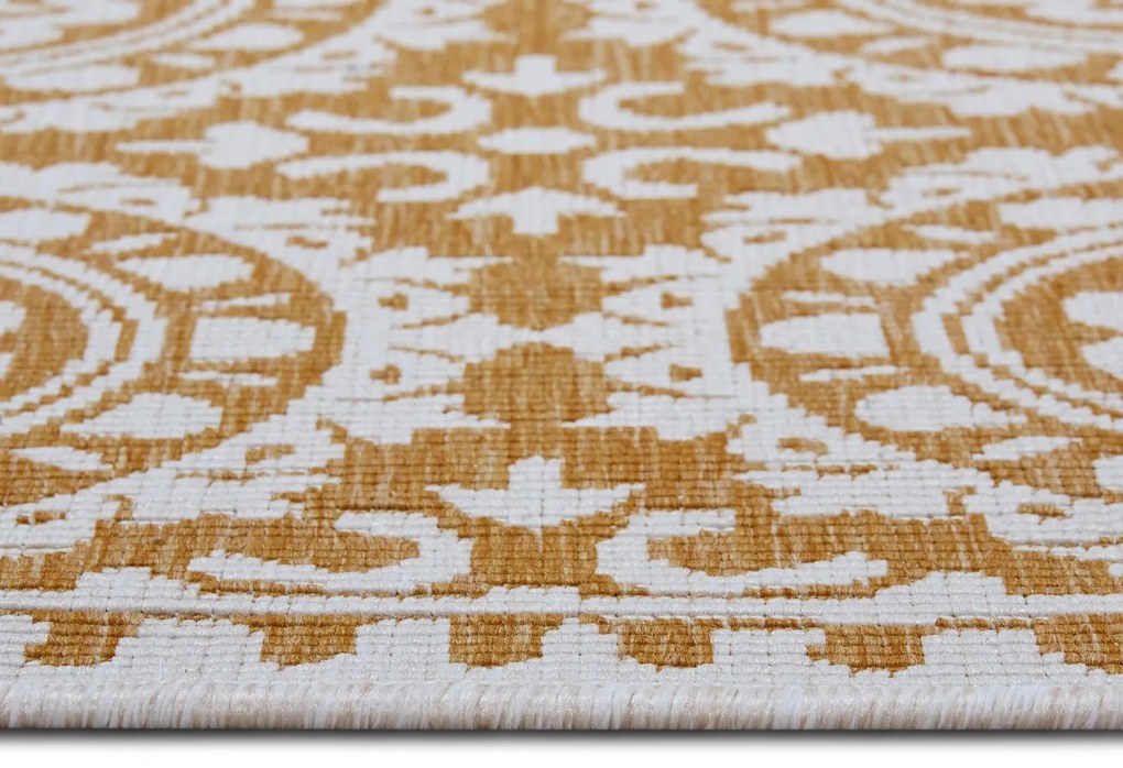 NORTHRUGS - Hanse Home koberce Behúň Twin Supreme 105791 Ochre – na von aj na doma - 80x250 cm