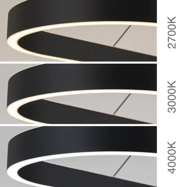 Orion - LED luster na lankách CARRARA LED/80W/230V 2700/3000/4000K čierny