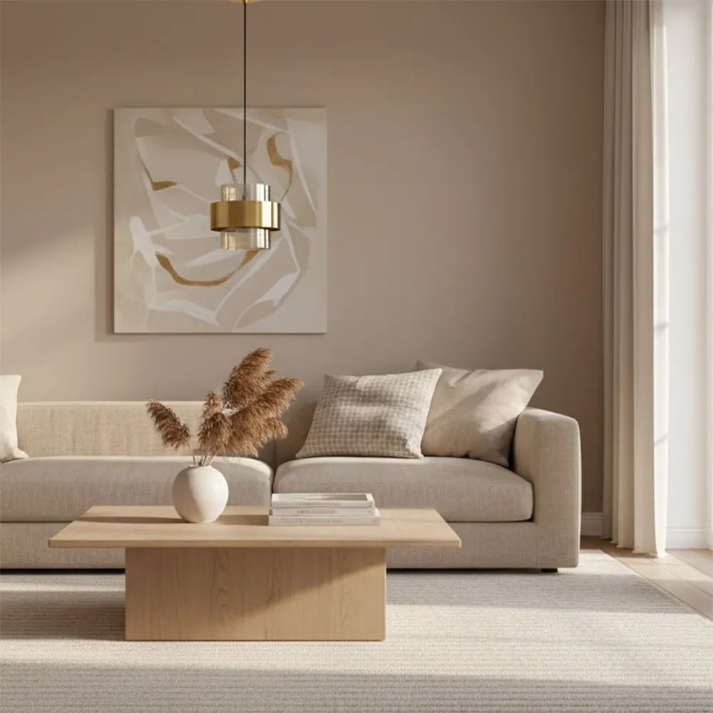 Závesná lampa La Belle XXXIV zlatá