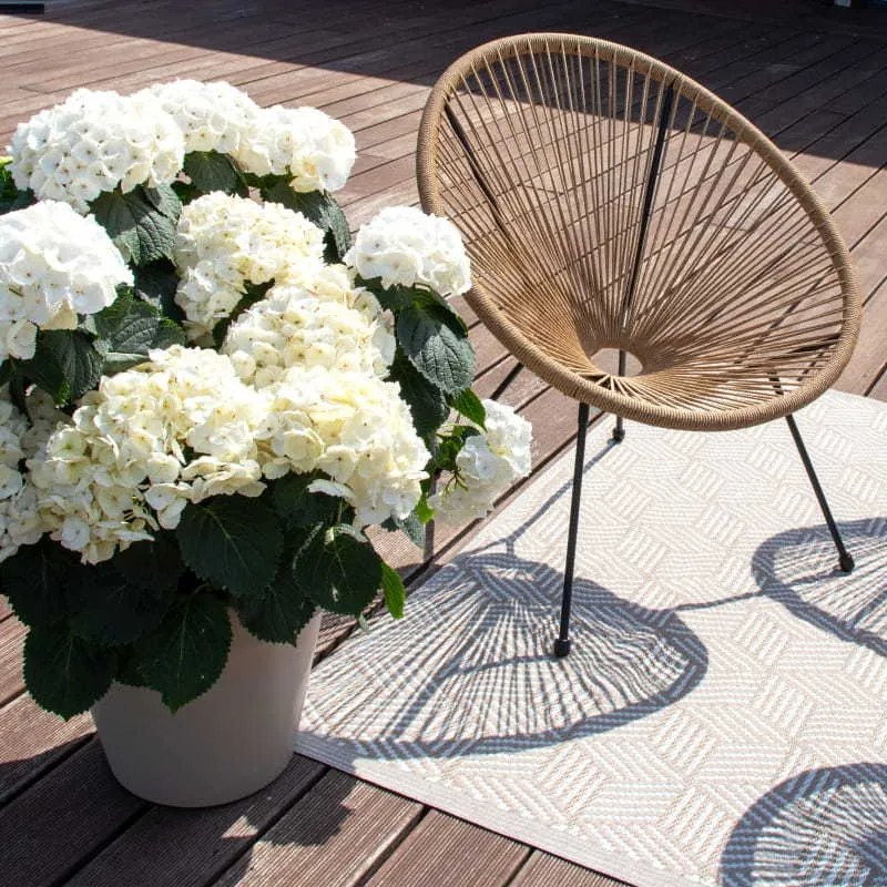 Vodeodolný vankúš do záhradného kresla ACAPULCO 90x105 cm - tmavo béžový