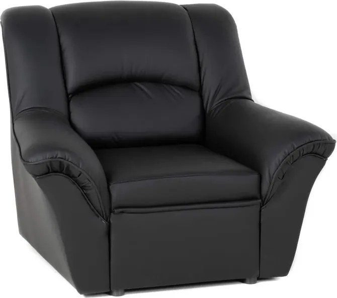 Kožené kreslo Dubaj LUX, čierna (K-70)