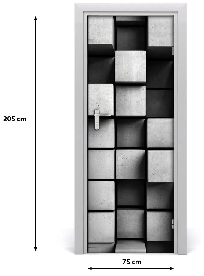 Samolepiace fototapety na dvere abstrakcie 75x205 cm