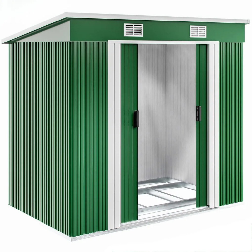 Záhradný domček na náradie L, 196x122x182cm, zelená Gardebruk
