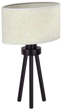 Duolla - Stolná lampa OVAL 1xE27/15W/230V pr. 30 cm šedá