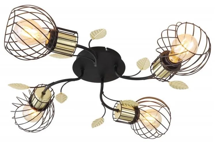 Globo 54113-4D - Prisadený luster LALLY 4xE27/40W/230V