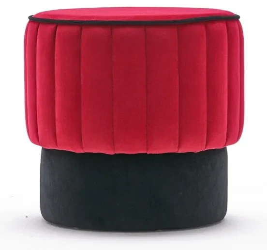Stolička Rose Pouf Red