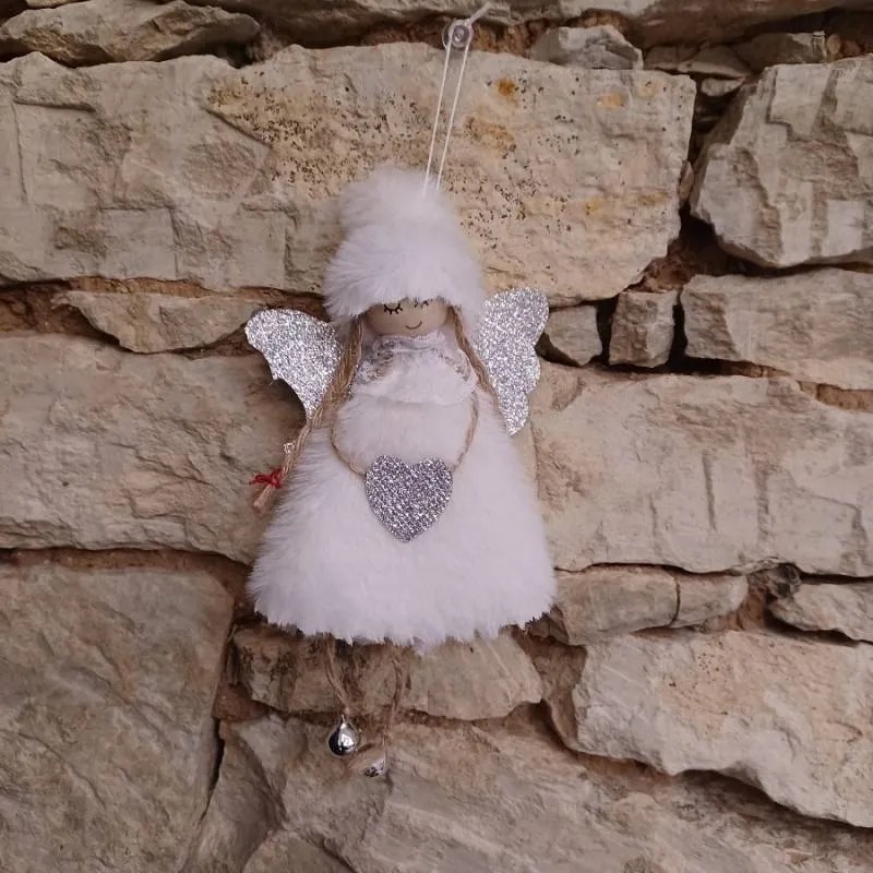 DECOLED Sada andílků, 11,5 cm, bílá