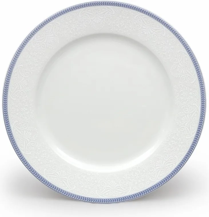 Thun obedová súprava Opal krajka s modrou linkou 27-dielná