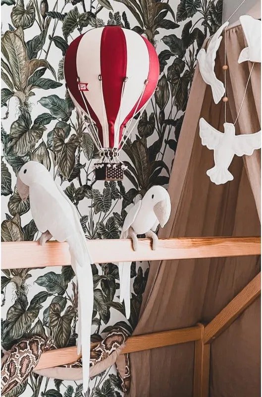 Dekoračný lietajúci balón bordová – dekorácia do detskej izby L-50cm x 30cm