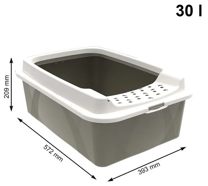 Mačacia toaleta 57.2x39.3 cm Eco Bonnie - Rotho