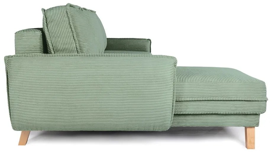 Svetlozelená menčestrová rozkladacia rohová pohovka (variabilná) Tori – Bonami Selection