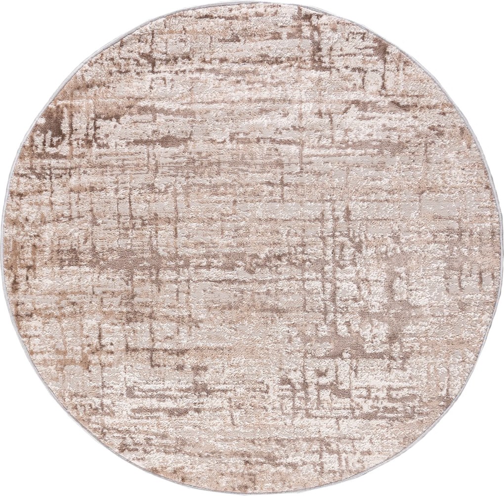 TA Koberec D175E WHITE/VIZON PORTLAND KOLO Biely Okrúhly Rozmer: 200x200 cm