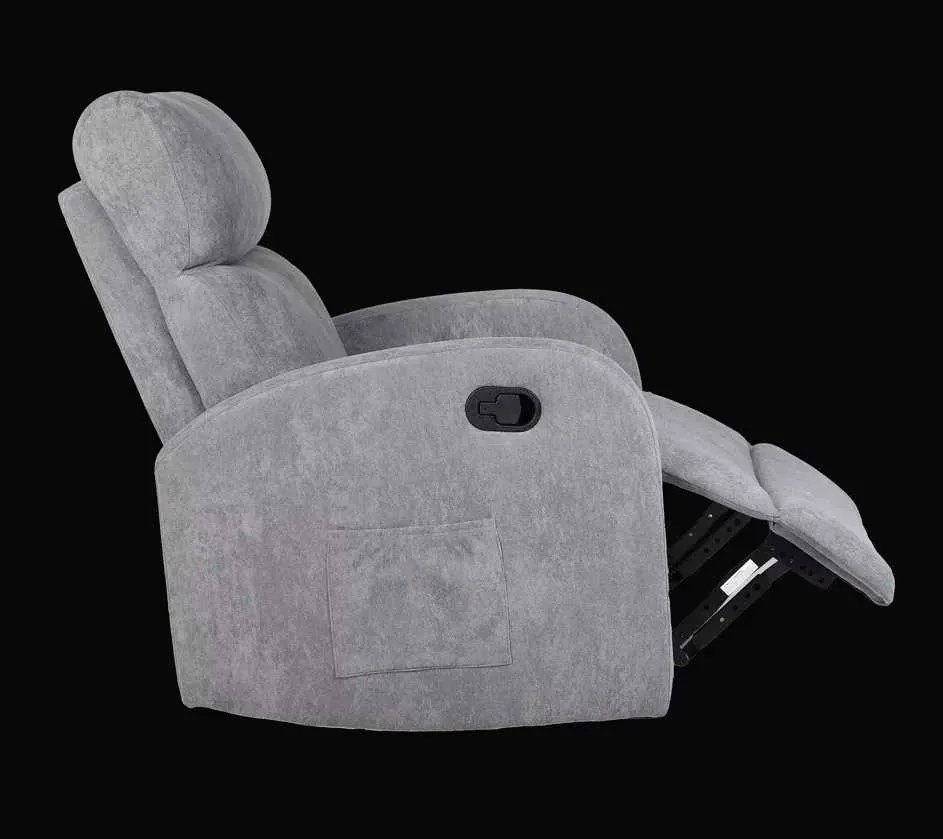 LuxuryForm DESIGN Televízne kreslo BRUNO otočné s polohovaním - šedé