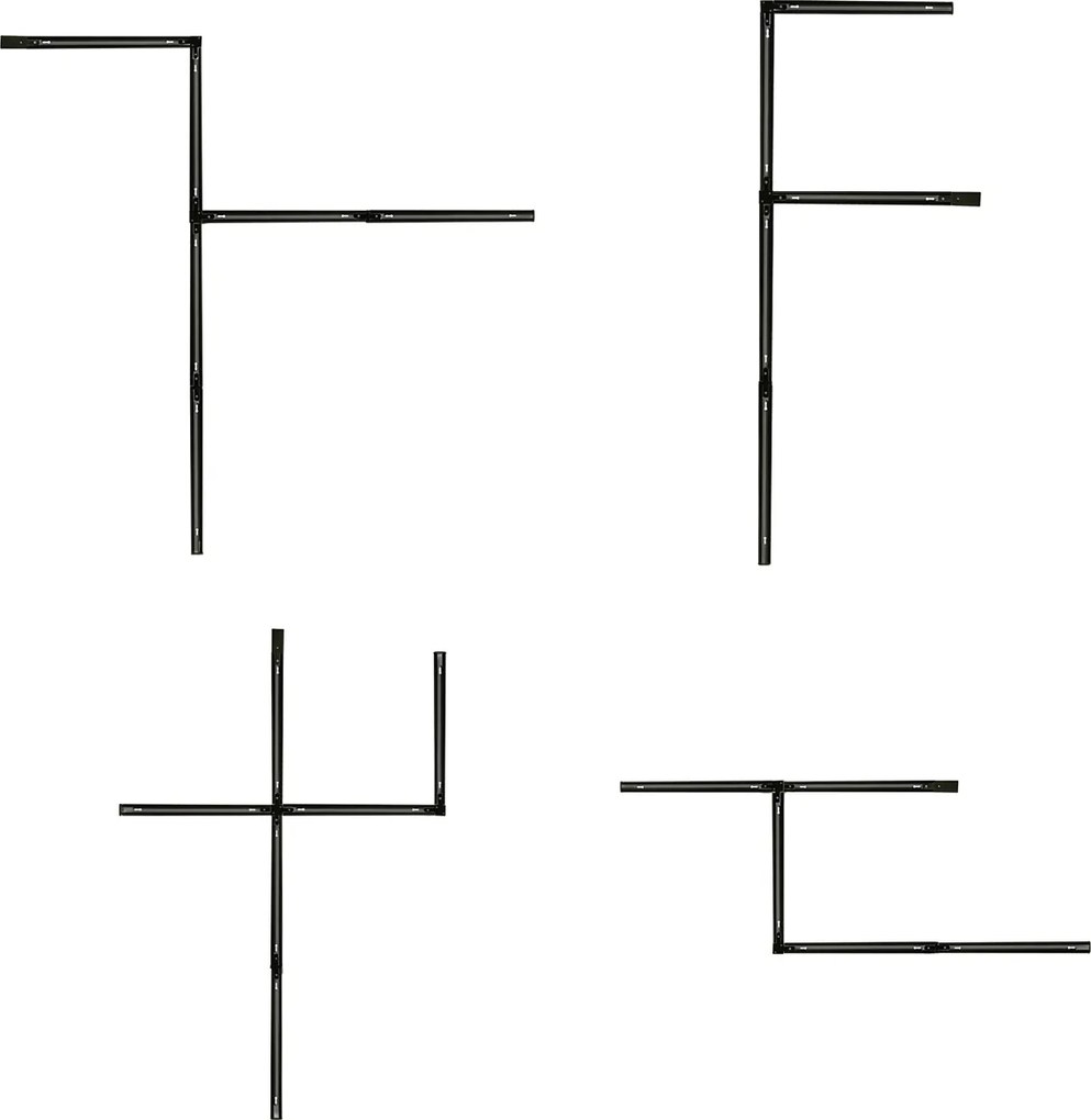 Moderný koľajnicový systém s 5 závesnými svetlami tmavá bronz 1-fázový - Iconic Lloyd