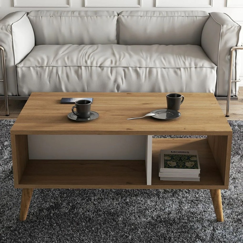 Exxen Oak a biely konferenčný stolík