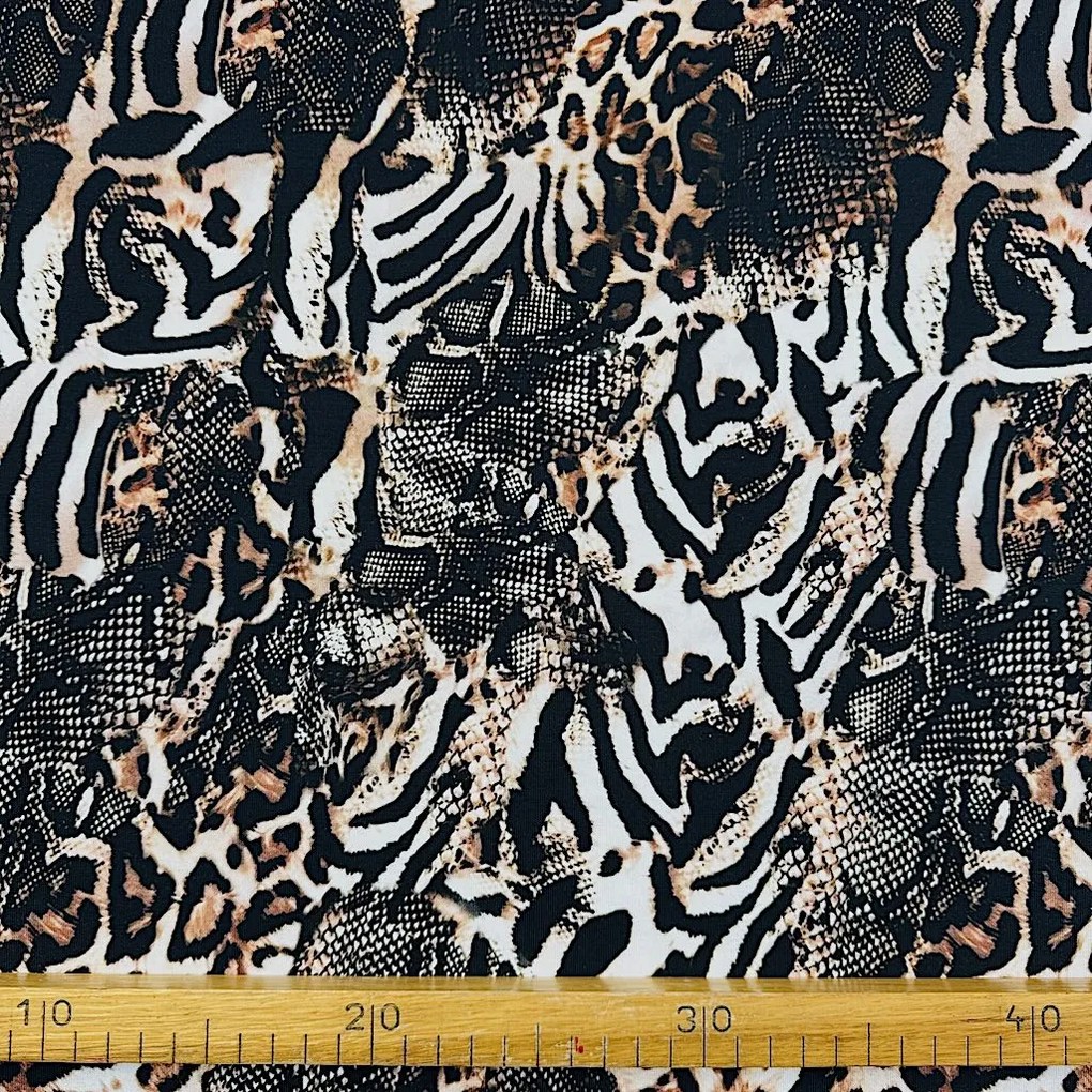 Teplákovina digital - Zebra Leopard