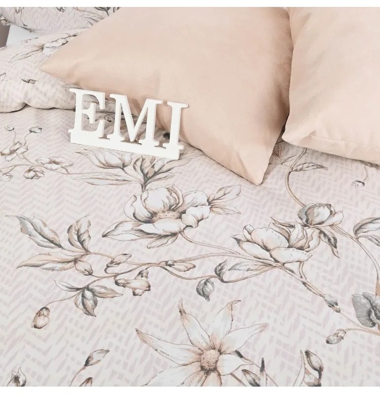 Obliečky Belissa satén EMI, Štandardný set jednolôžko obsahuje 1x 140x200 + 1x 70x90