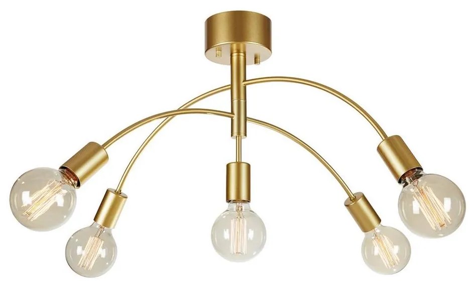 Markslöjd 108285 - Prisadený luster CYGNUS 5xE27/40W/230V zlatá