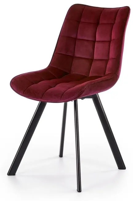Jedálenská stolička SAM – látka, viac farieb Vínová