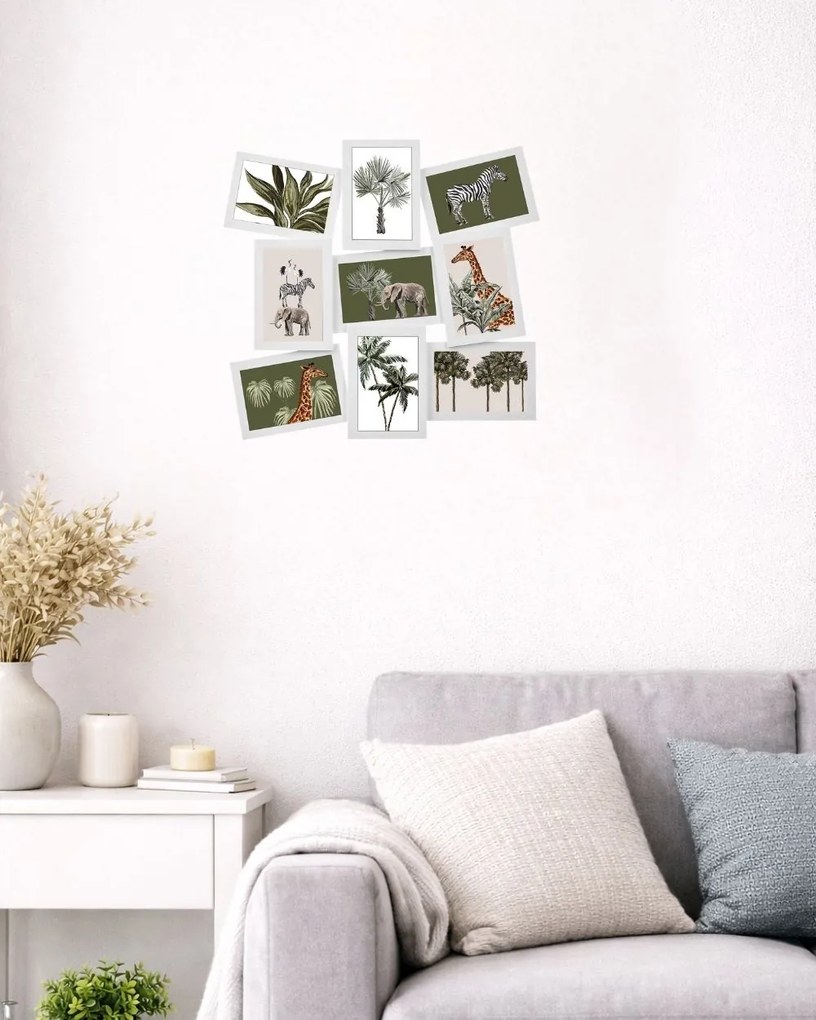 Nástenný fotorámik Cali White 49,5x46,5 cm