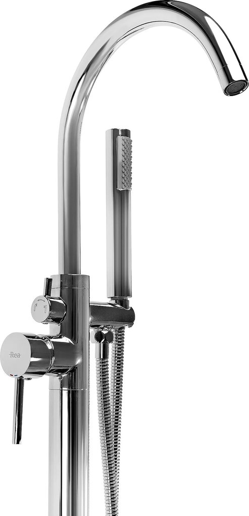 Rea Lungo, voľne stojaca batéria h-1105, chrómová, REA-B7497