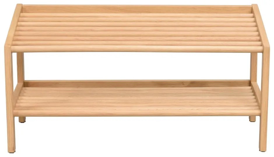 Skrinka na topánky z dubového dreva v prírodnej farbe Hillmond – Rowico