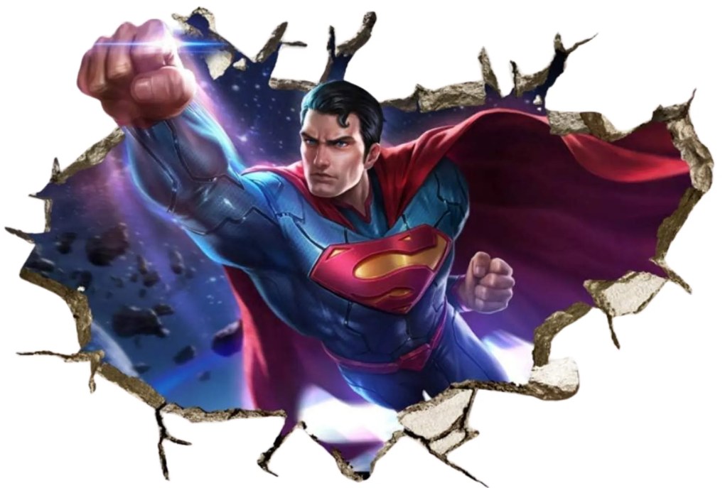 Samolepka na stenu "Superman" 60x90 cm
