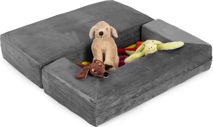 Skladacia modulárna detská pohovka so 4 mäkkými vankúšmi