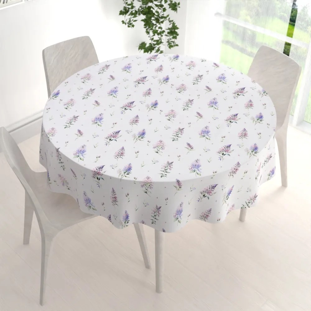 Biante Teflónový okrúhly obrus TF-105 Orgovány na bielom Ø 40 cm