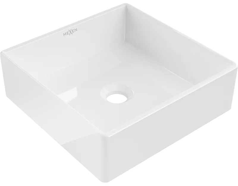 Mexen Goya, umývadlo na dosku 35 x 35 cm, biela, 22183500