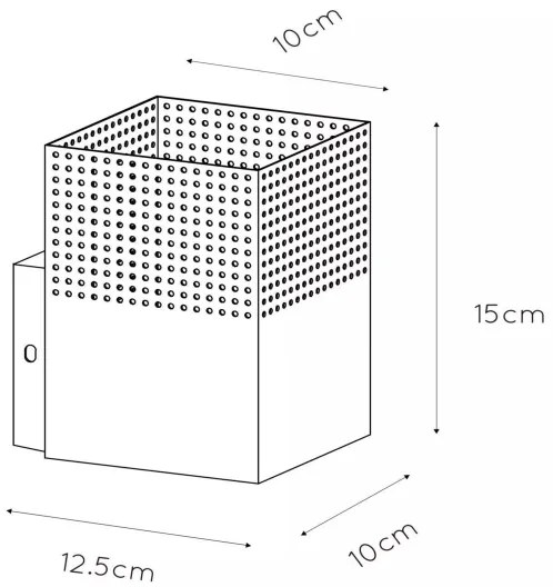 Lucide 21223/01/02 - Nástenné svietidlo RENATE 1xE27/40W/230V zlatá/čierna