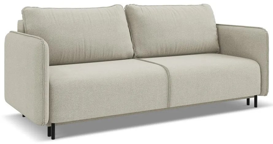 Béžová rozkladacia/s úložným priestorom pohovka 226 cm Luana – Makamii