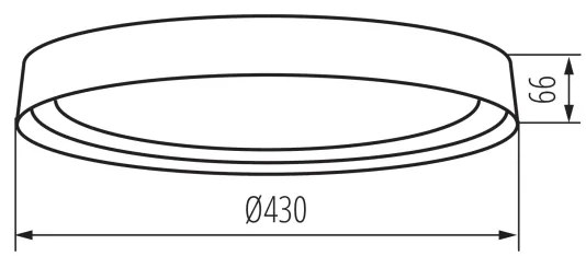 Kanlux 37317 - LED Stropné svietidlo NIFU LED/17,8W/230V pr. 43 cm biela/hnedá