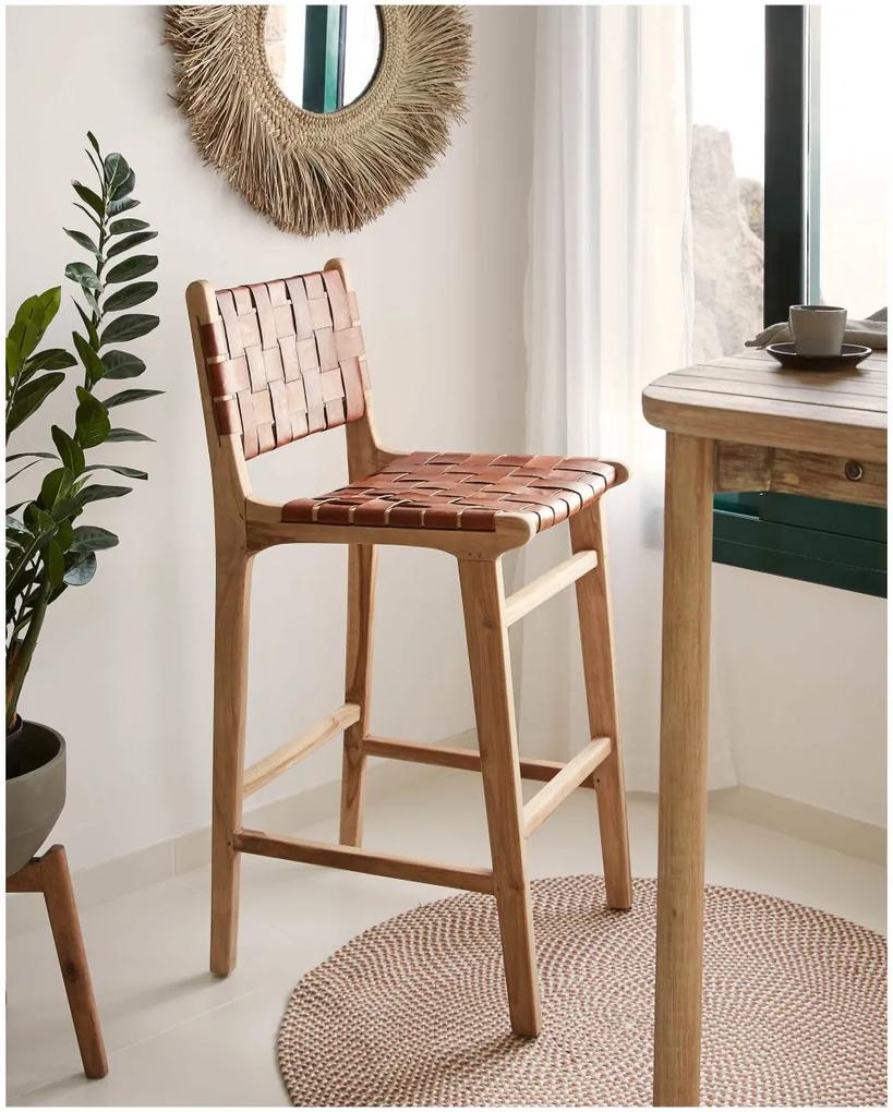 Prírodná barová stolička Calixta 110 × 62 × 47 cm LA FORMA