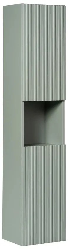 Vysoká kúpeľňová skrinka Line Reed Green D 80-03-2D zelená