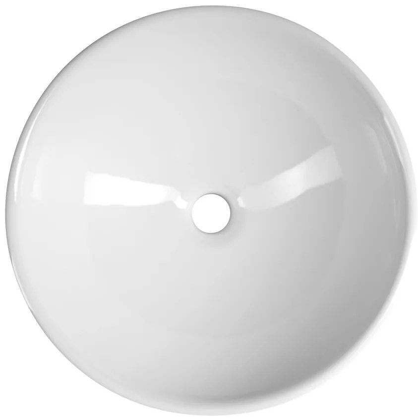 Aqualine Aqualine, Keramické umývadlo na dosku, priemer 40cm, biela, 40155