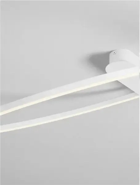 LED stmievateľné biele moderné stropné svietidlo Kiklos