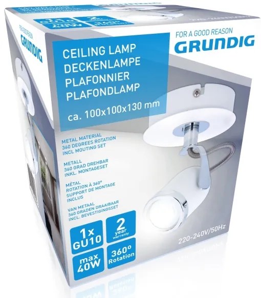 Grundig - Bodové svietidlo 1xGU10/50W/230V