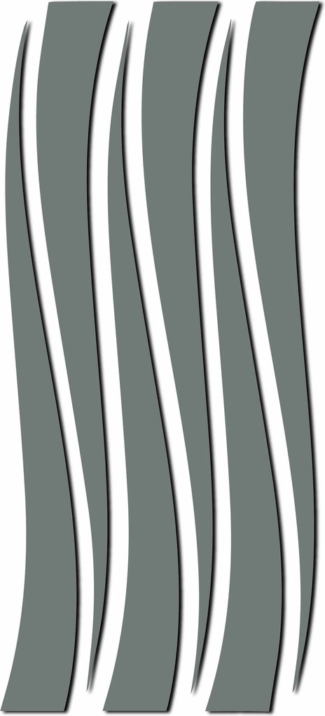 Zrkadlová nálepka na stenu čiary | HELGA: Zrkadlo Silver Plexisklo 30 x 15 cm 2873-9396 OX007- 3D modern stickers