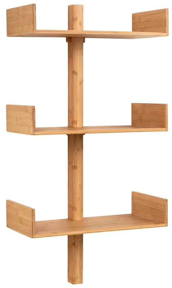 Poschodová bambusová polica v prírodnej farbe 50 cm Villa – House Nordic