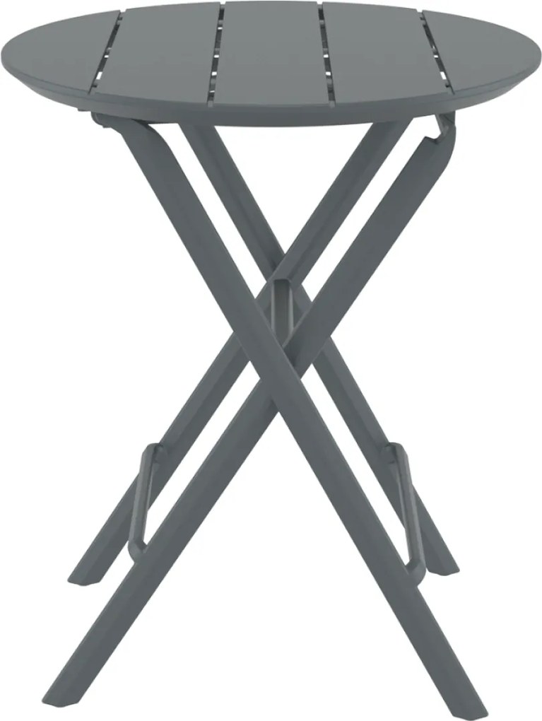 HELEN FOLDING Ø60 sklopný záhradný stôl dark grey