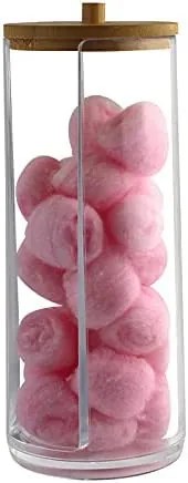 Orion Organizér / Zásobník na vatové, odličovacie tampóny, akryl, bambus WHITNEY