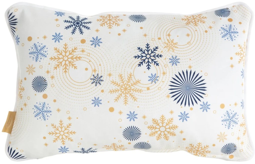 VIANOČNÁ DEKORAČNÁ OBLIEČKA NA VANKÚŠ CAROL04 30X45 CM VZOROVANÁ