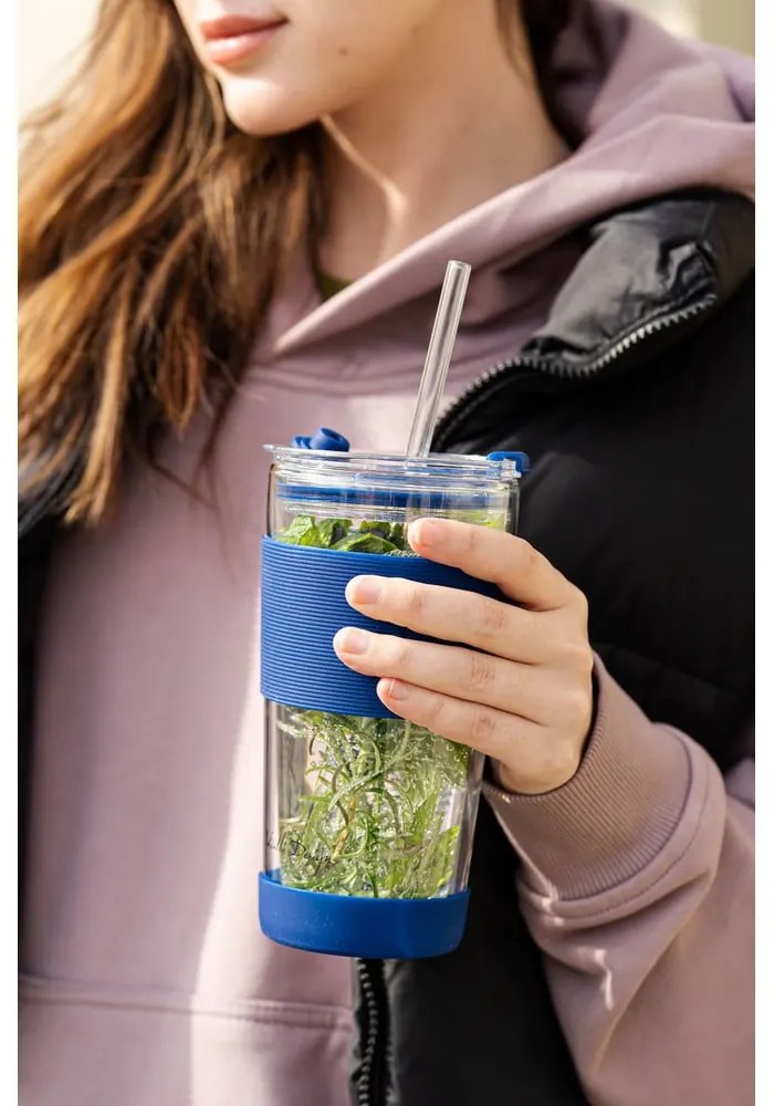 Modrý termo hrnček 600 ml Fuori – Vialli Design