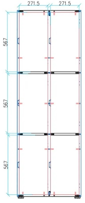 Drevená šatníková skrinka S4 s úložnými boxmi, 6 boxov, demont, RFID zámok, sivá/dub prírodný