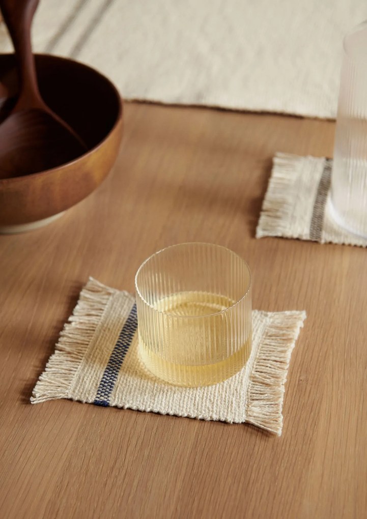 ferm LIVING Pohár na vodu RIPPLE číra 4 x 200 ml