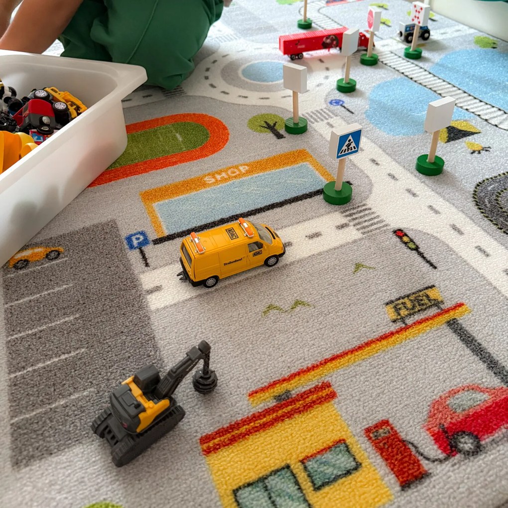 Detský kusový koberec Play 2902 grey, 80x120, viacfarebná, detská izba, Ayyildiz